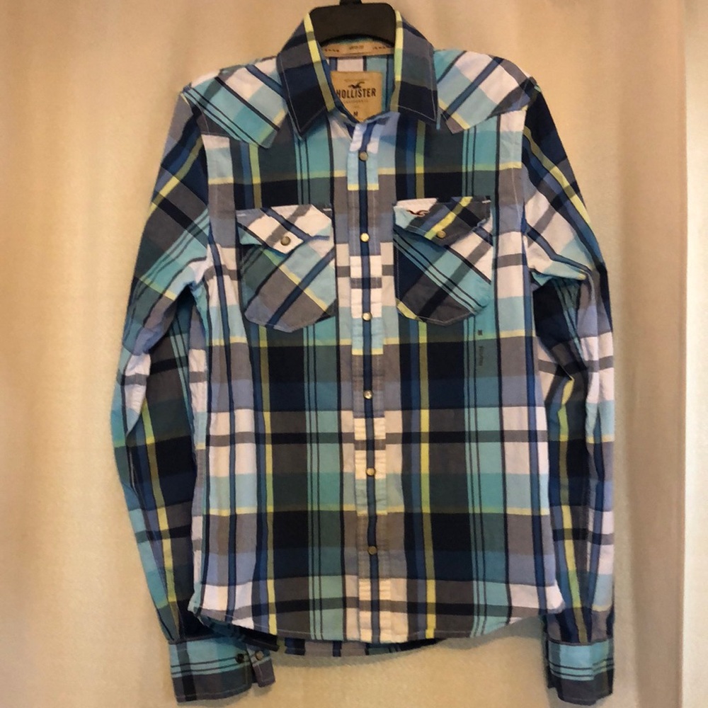 Hollister Multicolor Plaid Men's Shirt